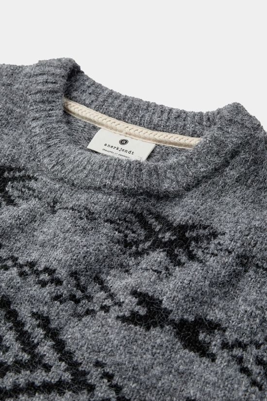 Anerkjendt Pull Aksinus Brushed Jacq Knit Magnet Melange