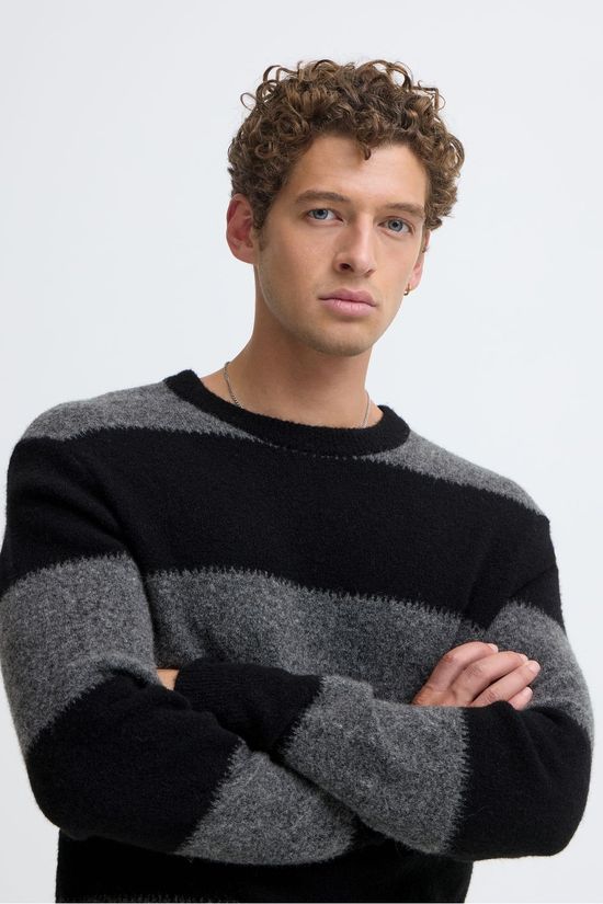 Casual Friday Trui Cfasgar Knit Charcoal Grey Melange