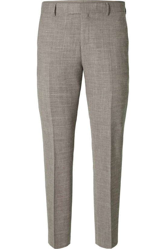 Selected Pantalonim-Oasis Dark Sand Melange