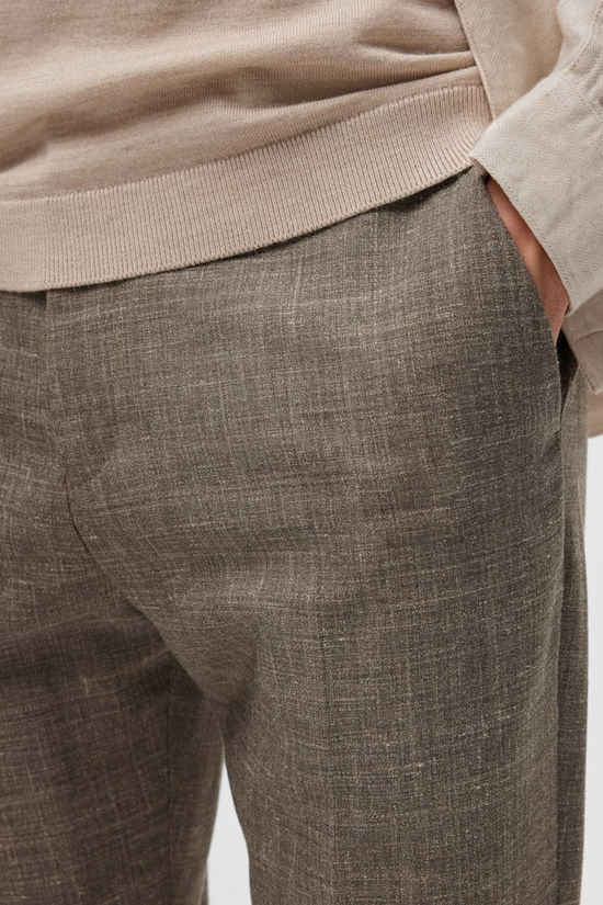 Selected Pantalonim-Oasis Dark Sand Melange