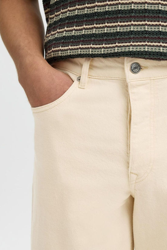Selected Jeansh220-Loose Ben Summer Ecru 611 Ecru