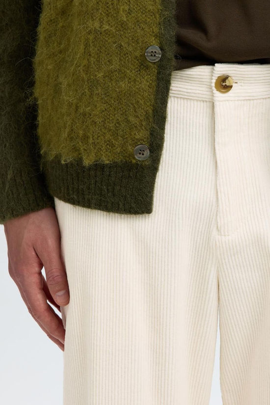 Selected Broek Slm220-Loose Luke Corduroy Egret