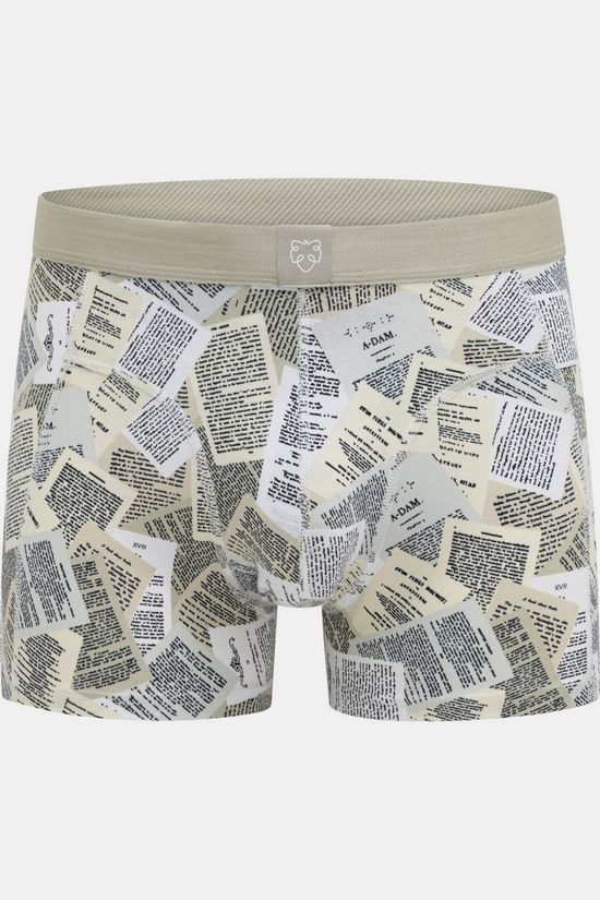 A-Dam Chaussettes Quarter Crew White Coffee Take Away size 41-50 Gray