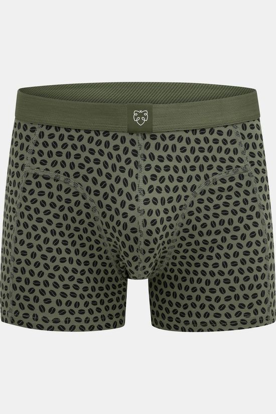 A-Dam Chaussettes Quarter Crew White Coffee Take Away size 41-51 Green