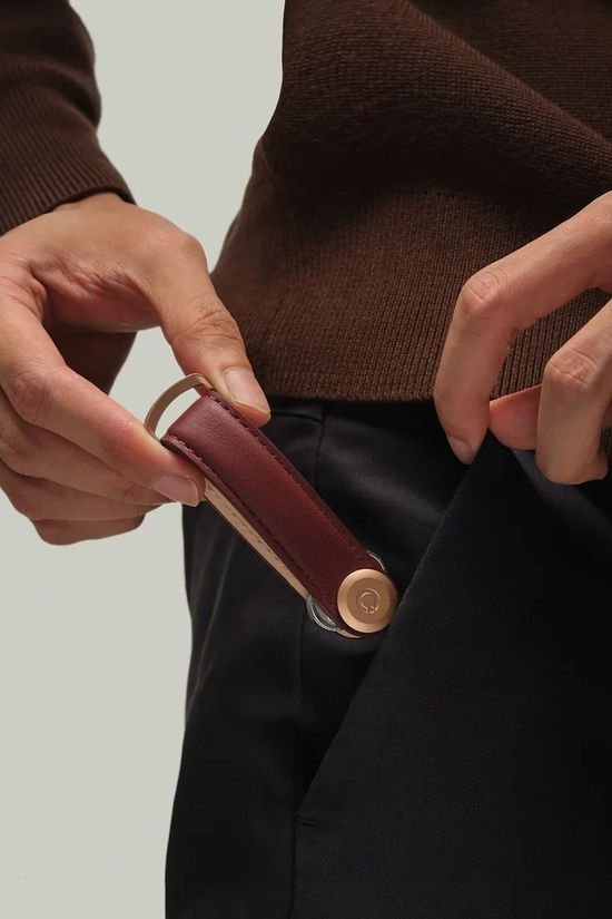 Orbitkey Accessoire Leather Key Organiser - Wine Wine