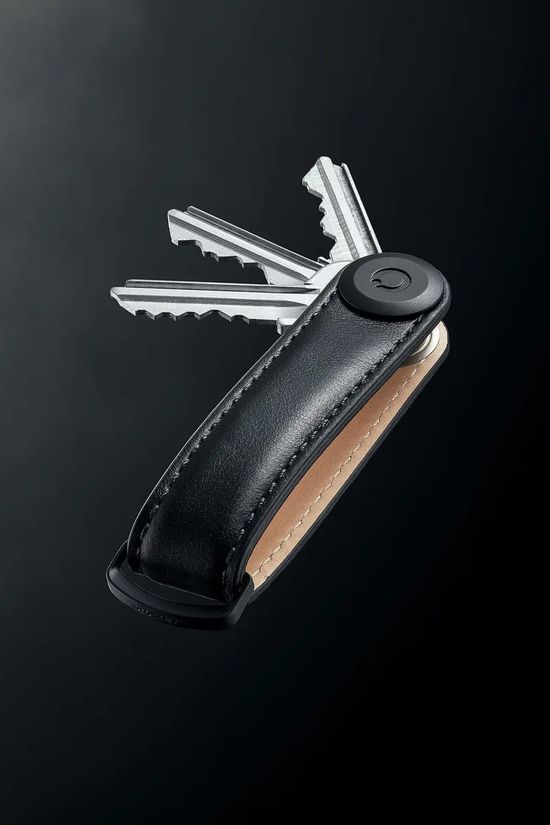 Orbitkey Accessoire Leather Key Organiser Black/Black