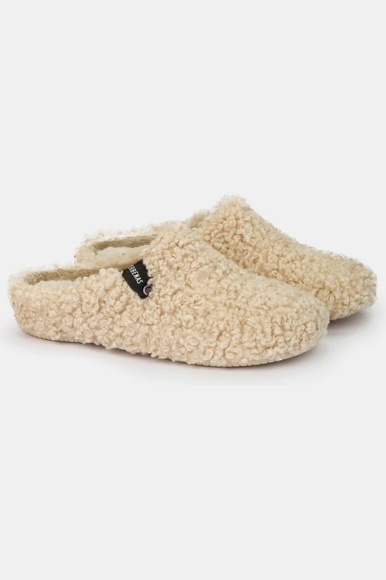 Verbenas Pantoufles York Curly Beige