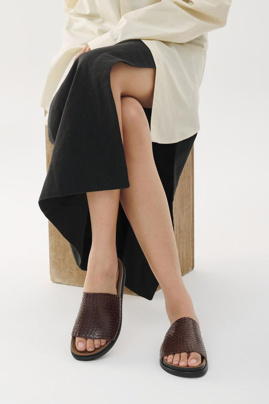 Vagabond Shoemakers Slippers Effie Chocolate