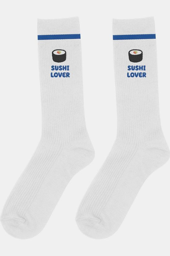 ATELIER PISTACHE Sokken Socks Sushi Lover - Women Size 36-40 white/blue