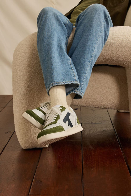 Faguo Baskets Hazel Baskets Leather Suede Whi31