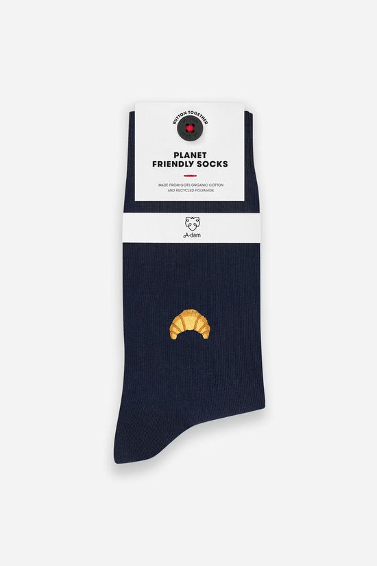 A-Dam Sokken Casual Sock Navy Croissant Navy