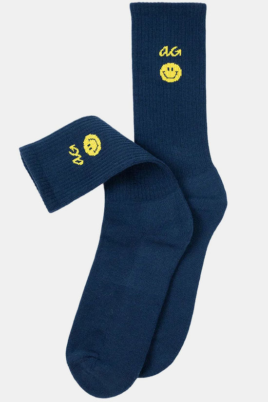 Alfredo Gonzales Chaussettes Athletic Icon Smiley Navy