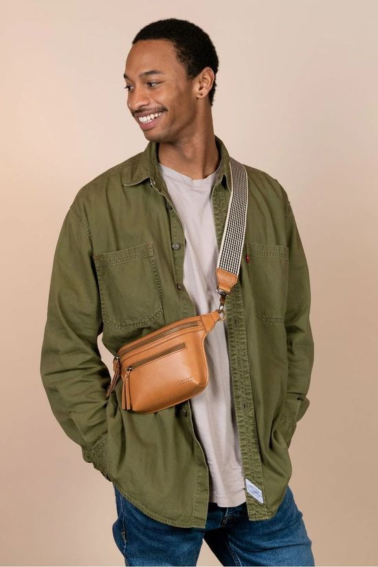 O My Bag Sac À Main Beck'S Bum Bag Cognac Cognac Apple Leather