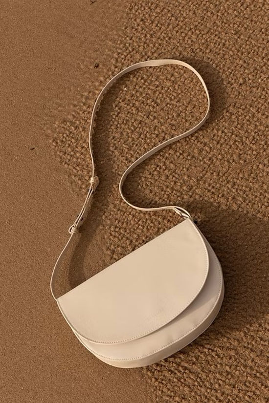 Monk&Anna Handtas Soma Half Moon Bag Stone