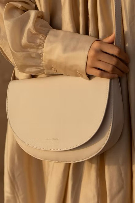 Monk&Anna Handtas Soma Half Moon Bag Stone