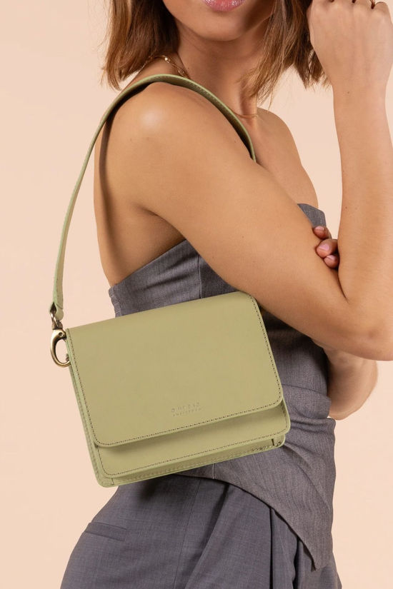 O My Bag Sac À Main Audrey Mini Bag Tea Green Classic Leather