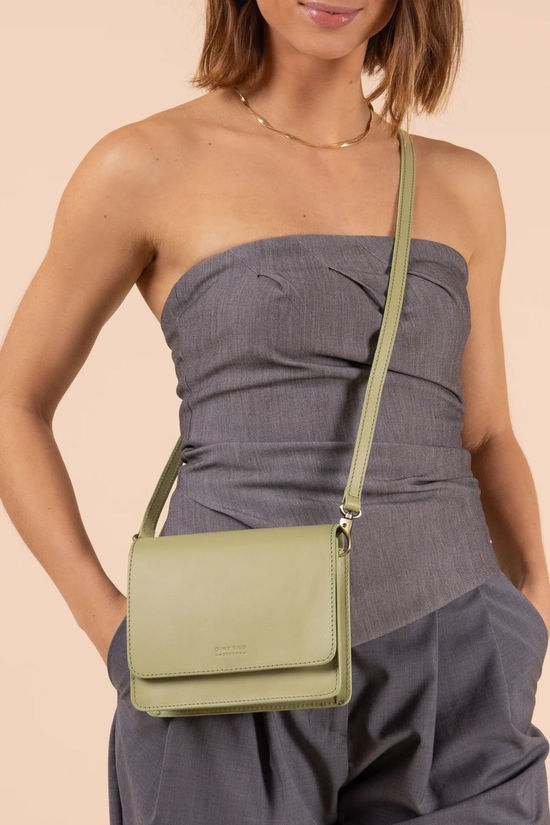 O My Bag Sac À Main Audrey Mini Bag Tea Green Classic Leather