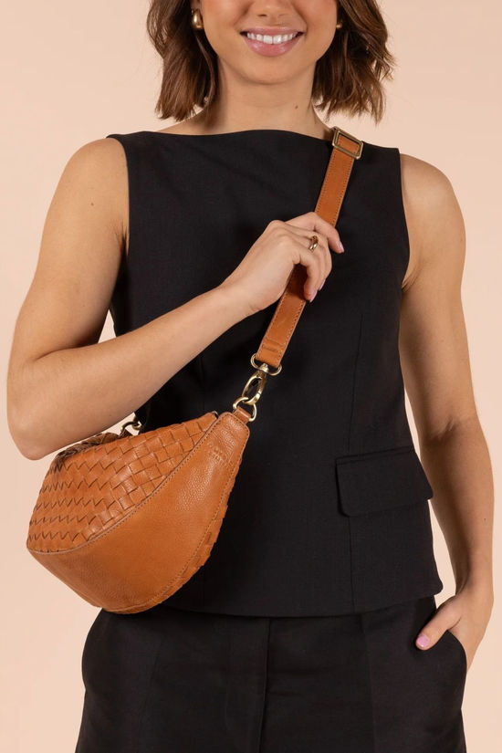 O My Bag Sac À Main Leo Bag Woven Wild Oak Soft Grain Leather