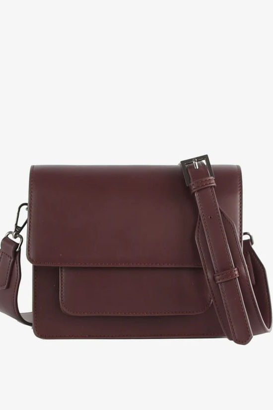 HVISK Handtas Cayman Pocket Soft Structure Bag Midnight Plum