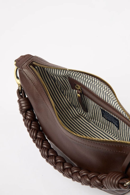 O My Bag Handtas Leo Twisted Handle Bag Chocolate