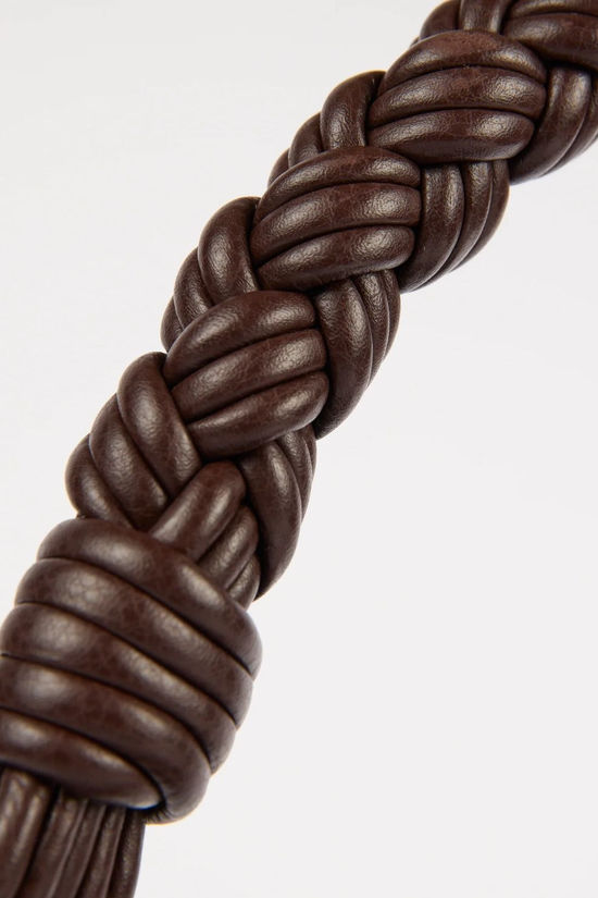 O My Bag Handtas Leo Twisted Handle Bag Chocolate