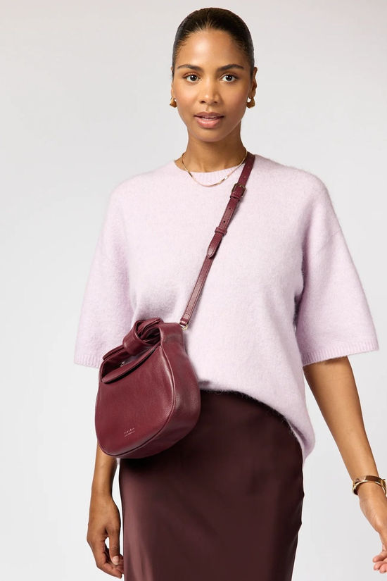 O My Bag Sac À Main Coco Croissant Bag Dark Cherry