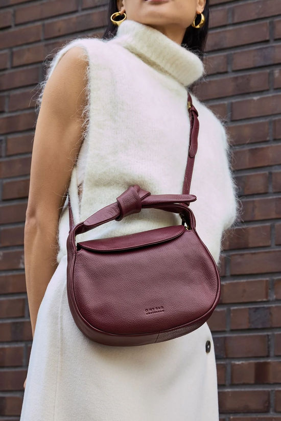 O My Bag Sac À Main Coco Croissant Bag Dark Cherry