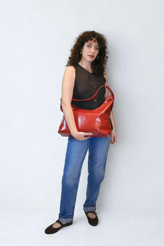 Hvisk Handtas Lane Stroke Structure Scarlet Red