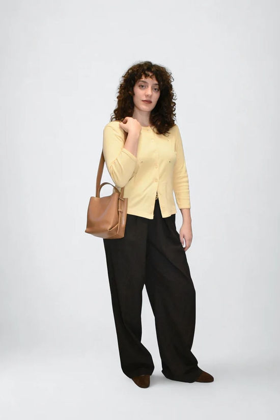 Hvisk Sac À Main Molly Glossy Structure Mocha