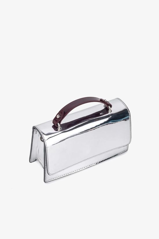 Hvisk Handtas Aria Crossbody/ Handle Bag Silver Maroon