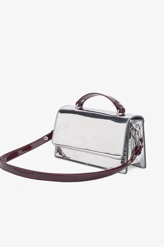 Hvisk Handtas Aria Crossbody/ Handle Bag Silver Maroon