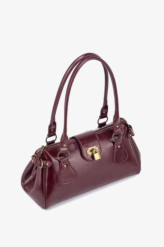 Hvisk Handtas Isabelle Shoulder Bag Deep Burgundy