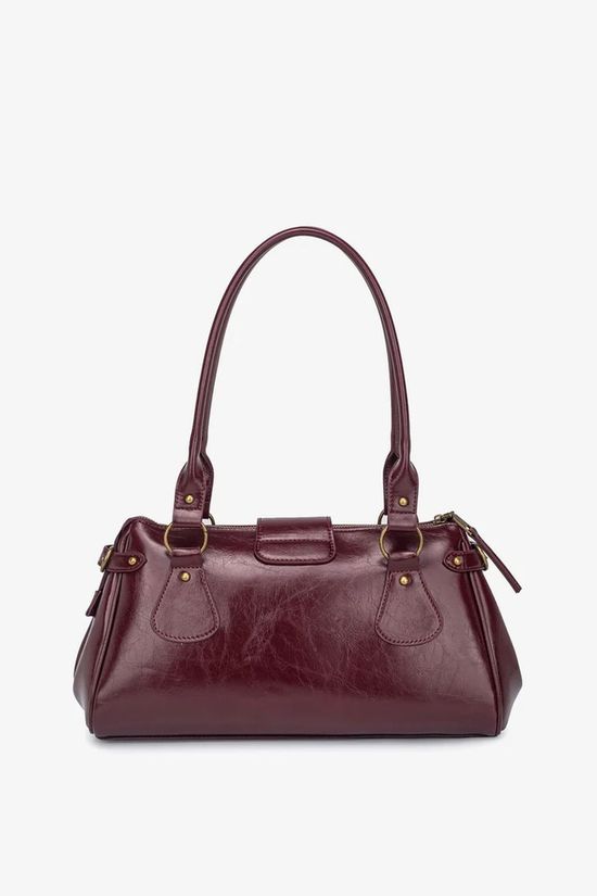 Hvisk Handtas Isabelle Shoulder Bag Deep Burgundy