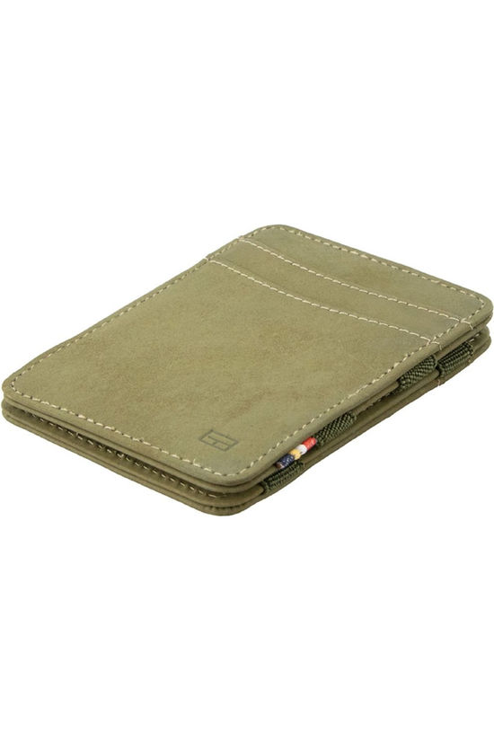 Garzini Portefeuille Magic Coin Wallet Classic Leather Olive Green
