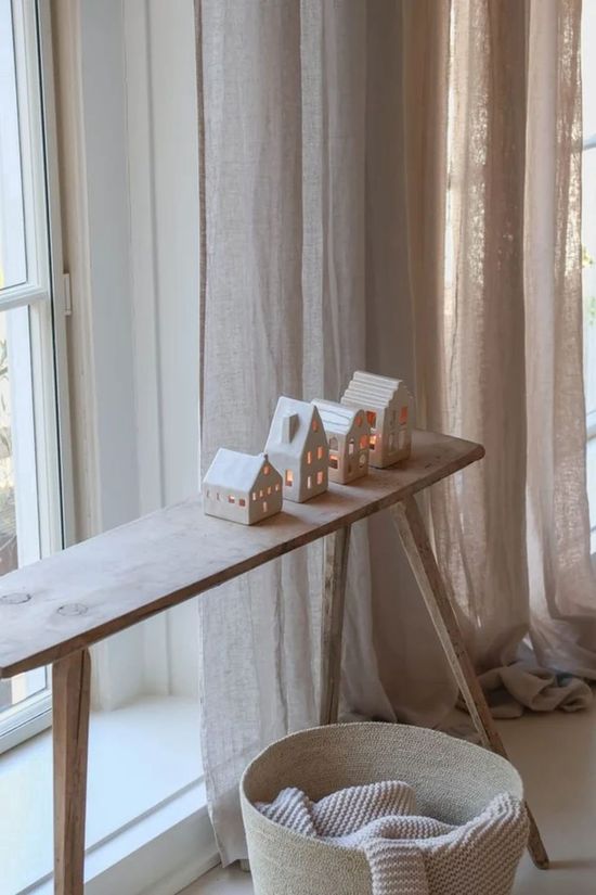 LEEFF Kaars House Tealight Holder Hanna Naturel
