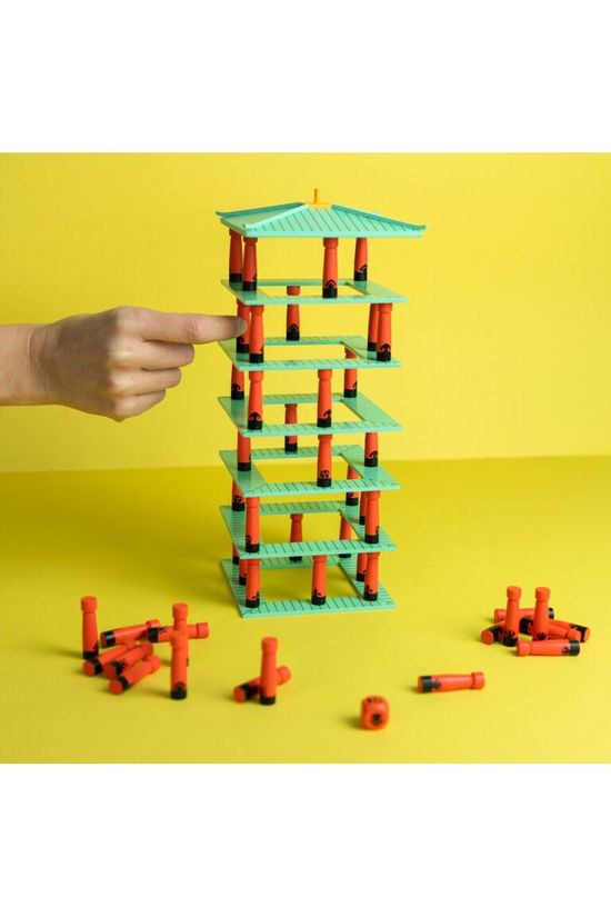 Balvi Speelgoed Stacking Game Jinja Safety Box Wood Geen