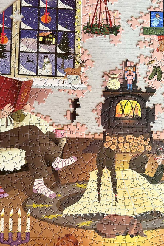 VISSEVASSE Speelgoed Wonderful Christmastime - Round Puzzle With 1.000 Geen
