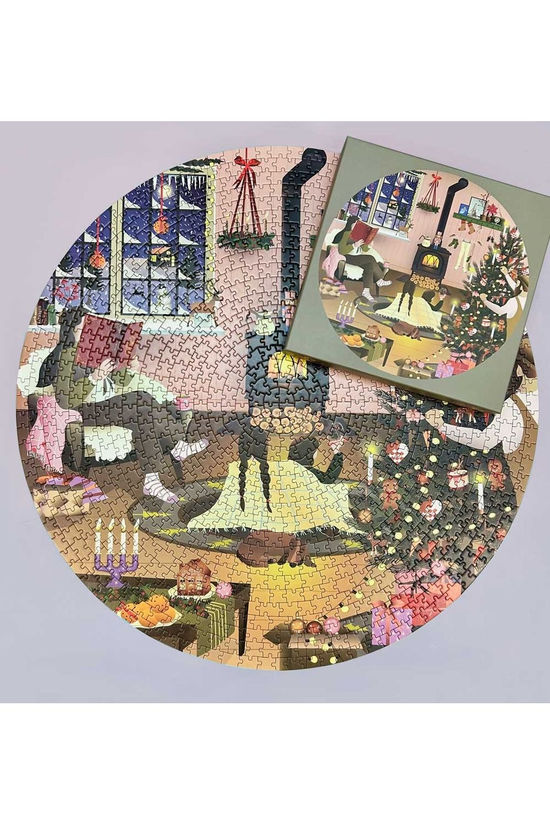 VISSEVASSE Speelgoed Wonderful Christmastime - Round Puzzle With 1.000 Geen
