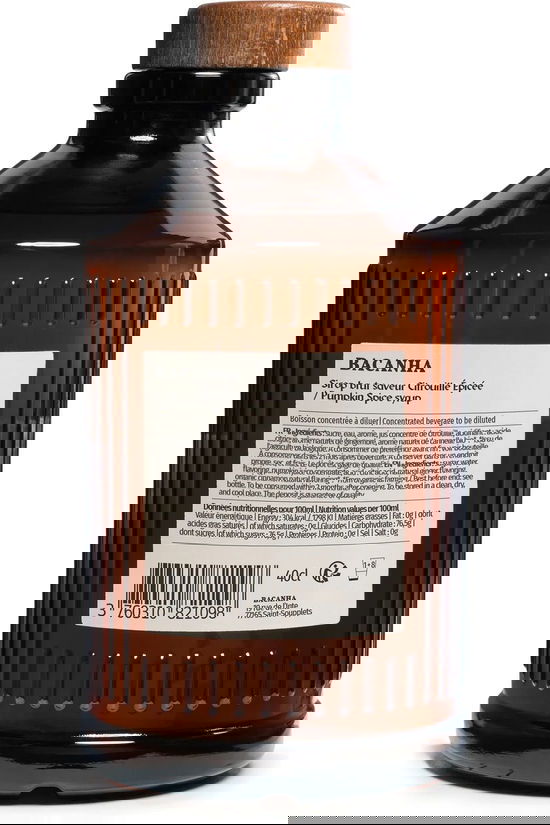 BACANHA Drinken Siroop Pumpkin Spice Geen