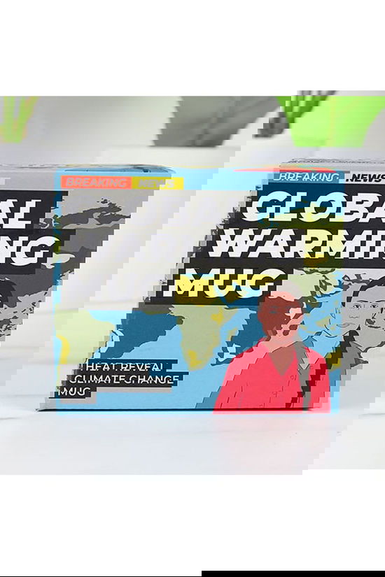 Gift Republic Ustensiles De Cuisine Mok Warmtegevoelig - Heat Reveal Mug - Global Warm Wit