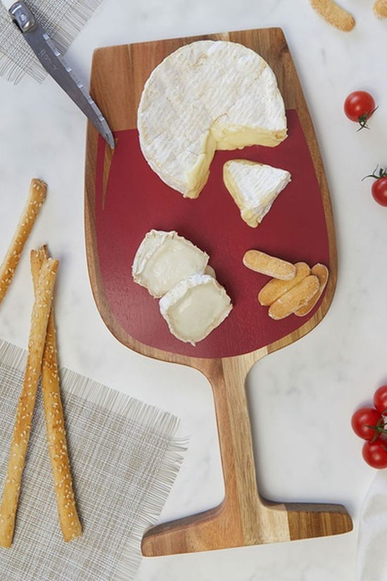 Balvi Ustensiles De Cuisine Cheese Board Red Wine Red Wood Multicolor
