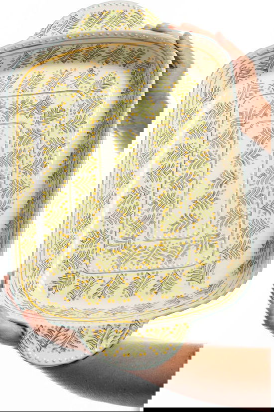 TRANQUILLO Keukengerei Ovenschaal Retro 45,5 X 25 X 6Cm Grün