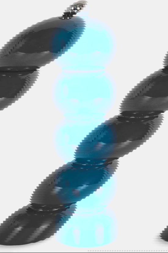 WD Lifestyle Ustensiles De Cuisine Lacquered Fsc Wood-Made Pepper Mill With Ceramic G Blue