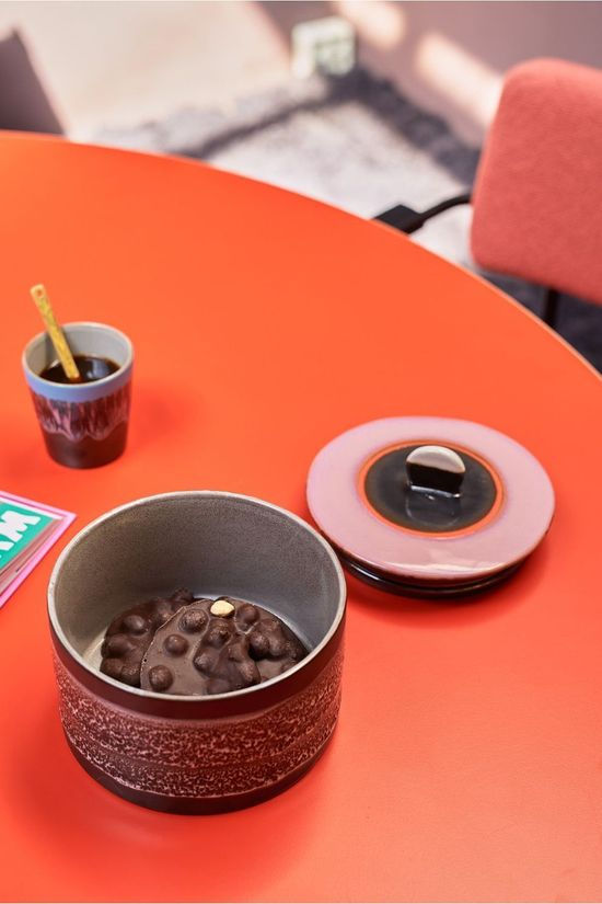 HKLiving Servies Glas/Tas 70S Ceramics: Cookie Jar, Disco Geen