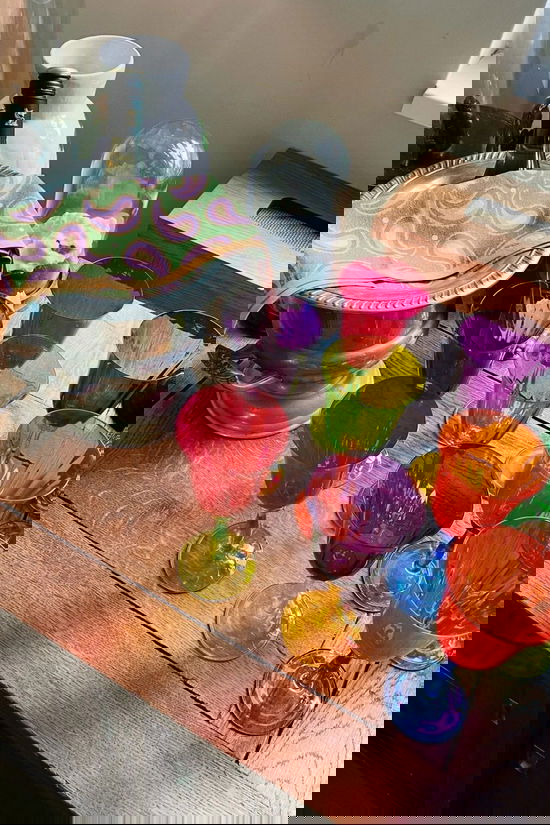 Anna+Nina Beker Multicoloured Wine Glass Set Of 4 Multicolor