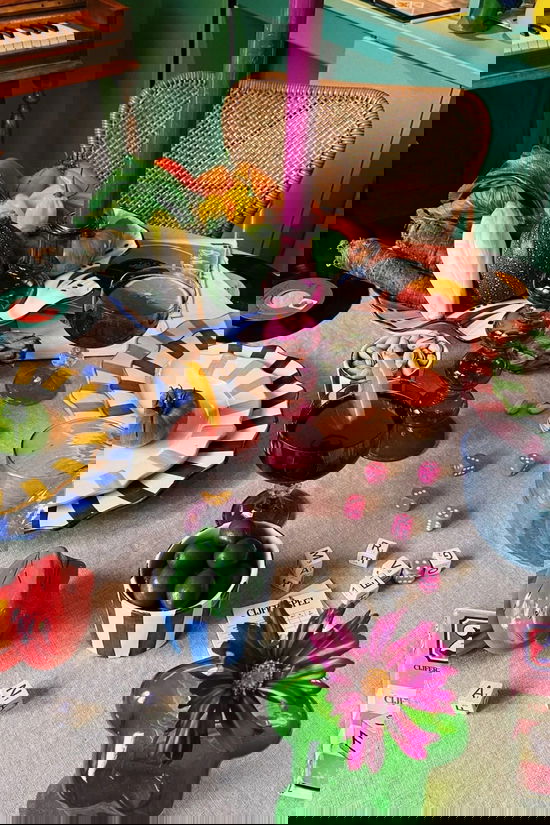 Anna+Nina Beker Paradise Cocktail Glass Set Of 2 Multicolor