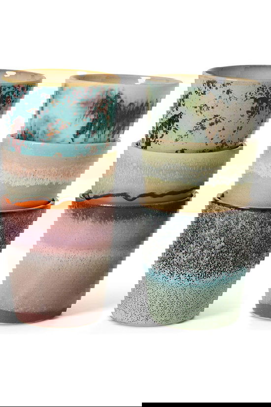 HKLiving Ustensiles De Boissons 70S Ceramics: Coffee Mugs Surreal Set Of 6 Surreal