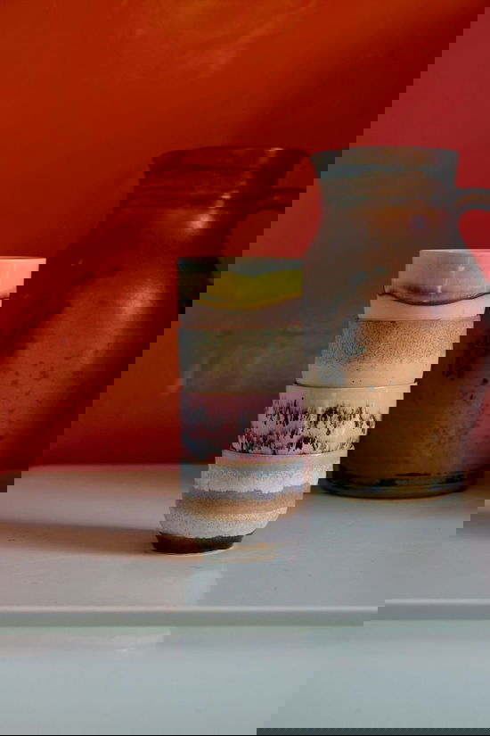 HKLiving Beker 70S Ceramics: Café Cups, Deco, Set Of 4 Deco