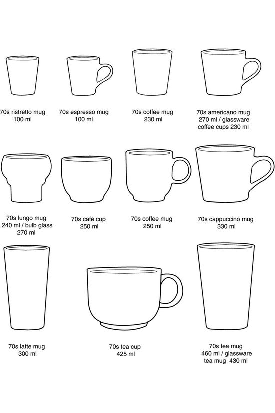 HKLiving Beker 70S Ceramics: Tea Mugs Baroque, Set Of 2 Baroque