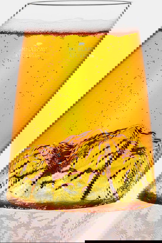 Alaskan Maker Beker Topographic Mont Blanc Design Glass Geen